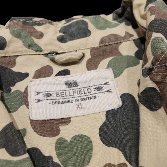 Bellfield light canvas duck camo chore cost/ hunting jacket - Picture 3 of 6